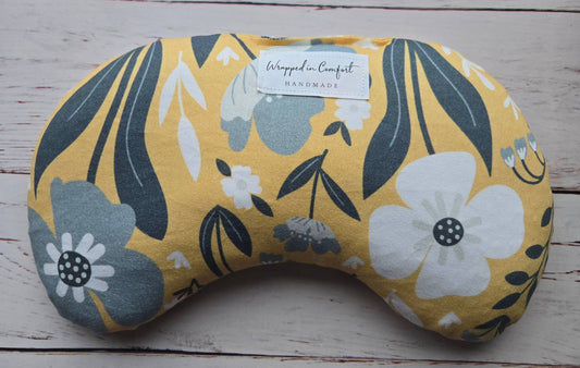 Organic Cotton Heating Pad yellow floral