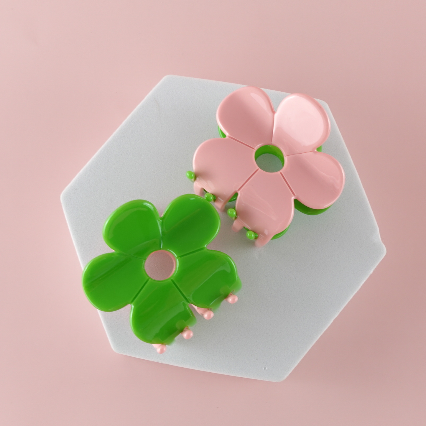 Hanami Cellulose Acetate Flower Hair Claw Clips