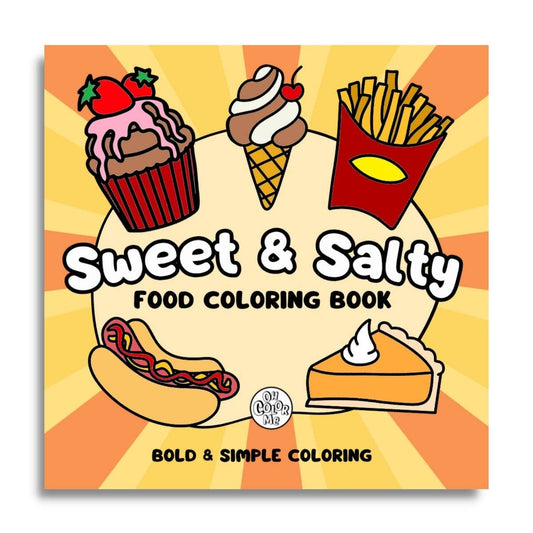 Sweet & Salty Bold & Simple Food Coloring Book