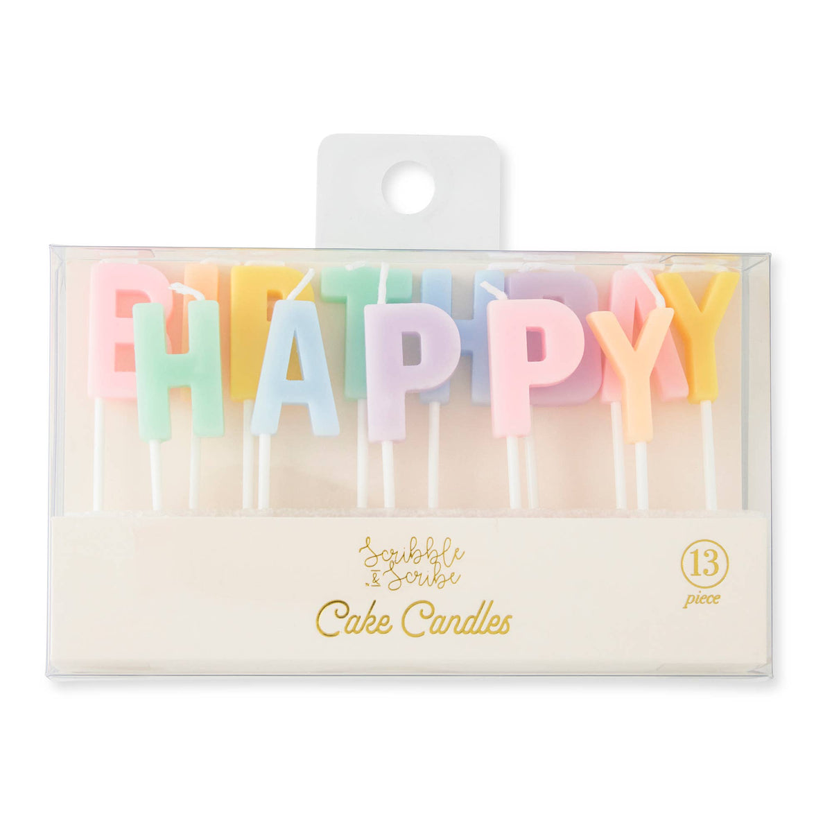 13pc Cake Candles - Happy Birthday