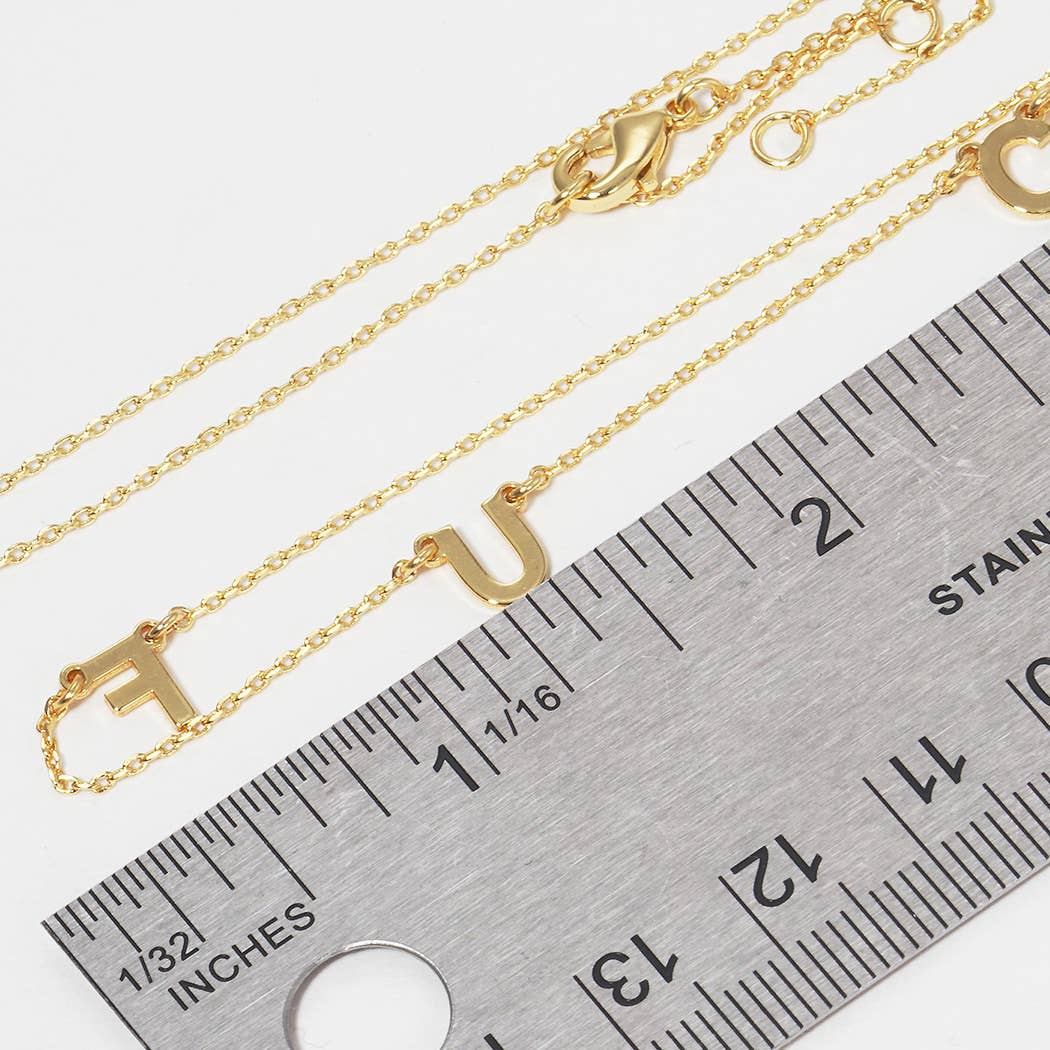 Gold-Dipped FUCK Necklaces