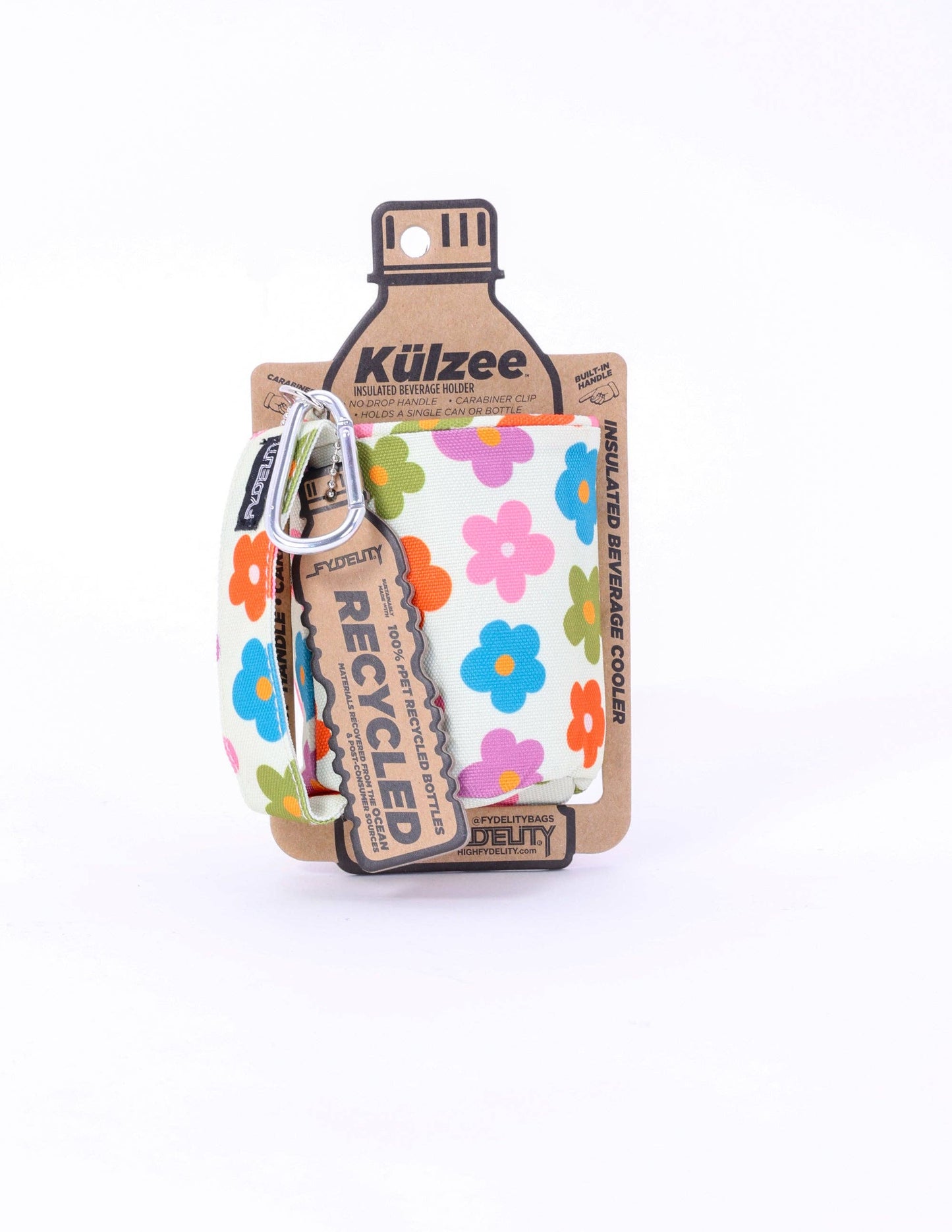 Külzee Can Handle Cooler | Recycled rPET | Multi Poppy