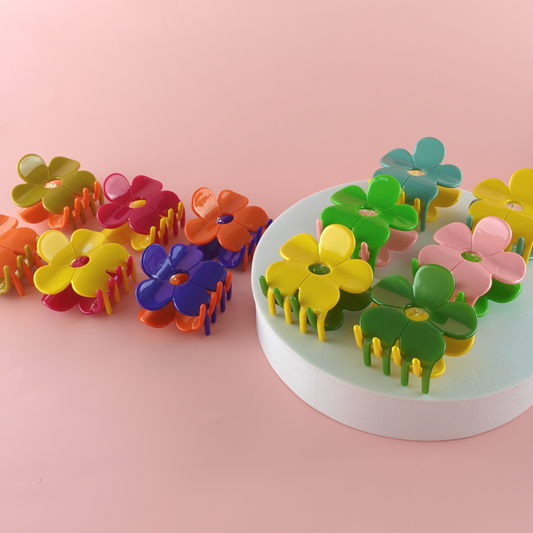 Hanami Cellulose Acetate Flower Hair Claw Clips