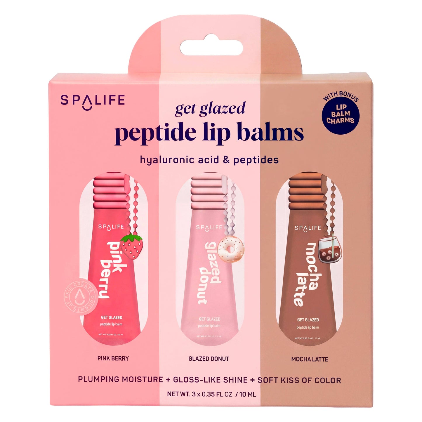 Get Glazed Peptide Lip Balm Trio l Skincare Gift Set