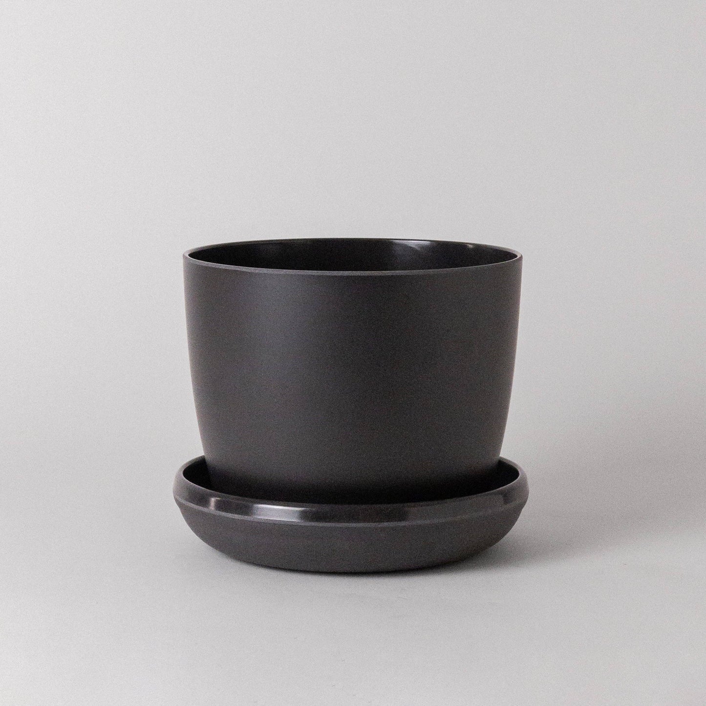 7" Bamboo Fibre Planter Pot (Black)