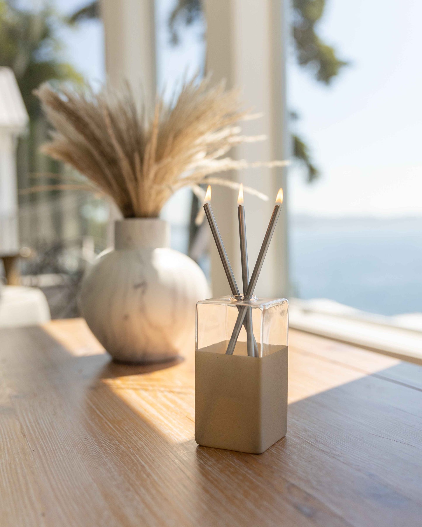 Silver Everlasting Candles [x1 Pack]