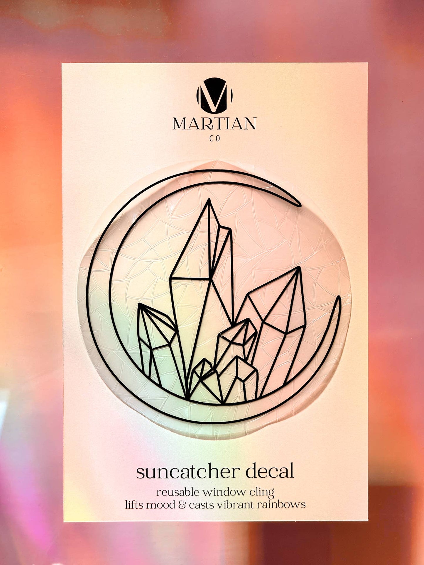 Crystal Moon Suncatcher Sticker