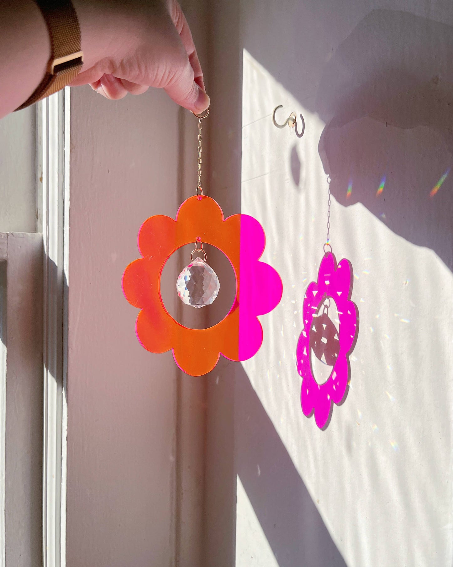 Retro Flower Sun Catcher