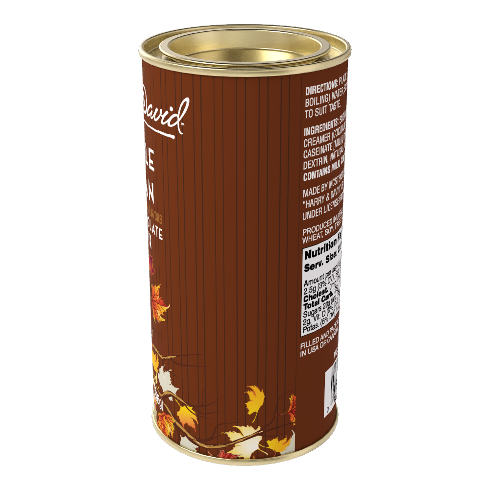 H&D® Fall Maple Pecan White Hot Chocolate (8oz Tins)