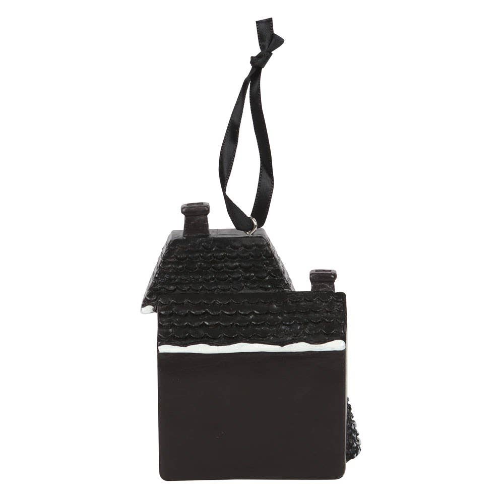 Haunted Holiday House Resin Gothic Christmas Decoration