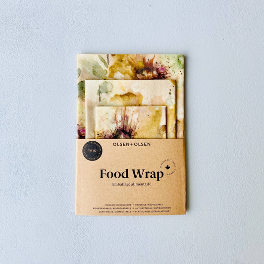 Organic beeswax food wrap - Dunham (pack of 3)
