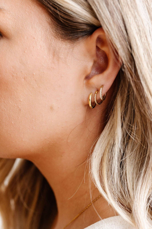 14mm Fundamental Hoops - Hypoallergenic - Gold and Silver