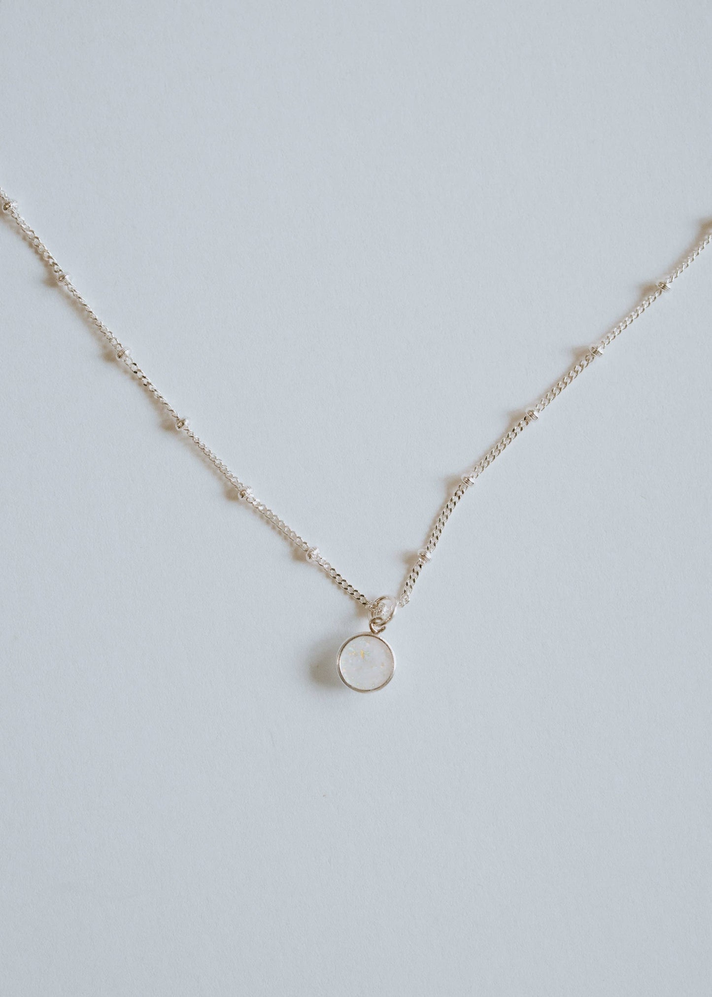 Opal Necklace - Sterling Silver