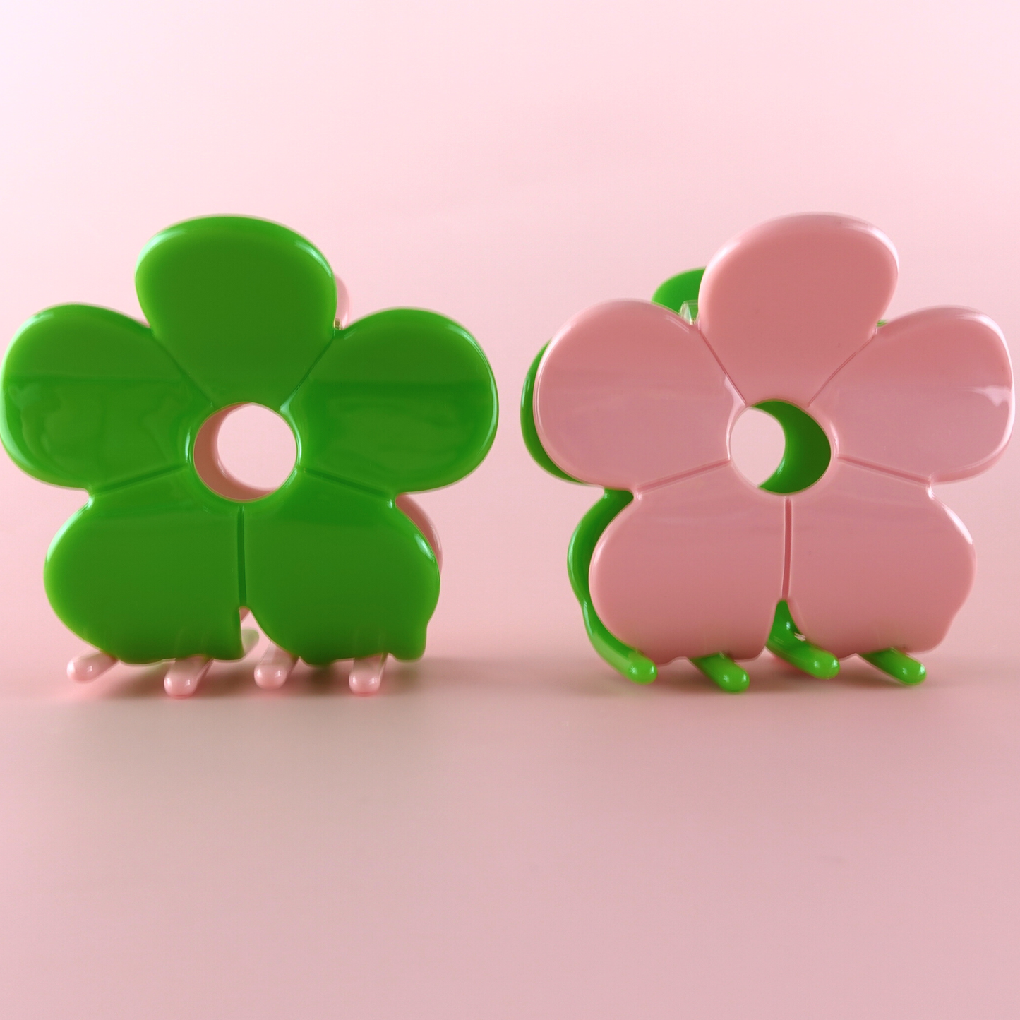 Hanami Cellulose Acetate Flower Hair Claw Clips