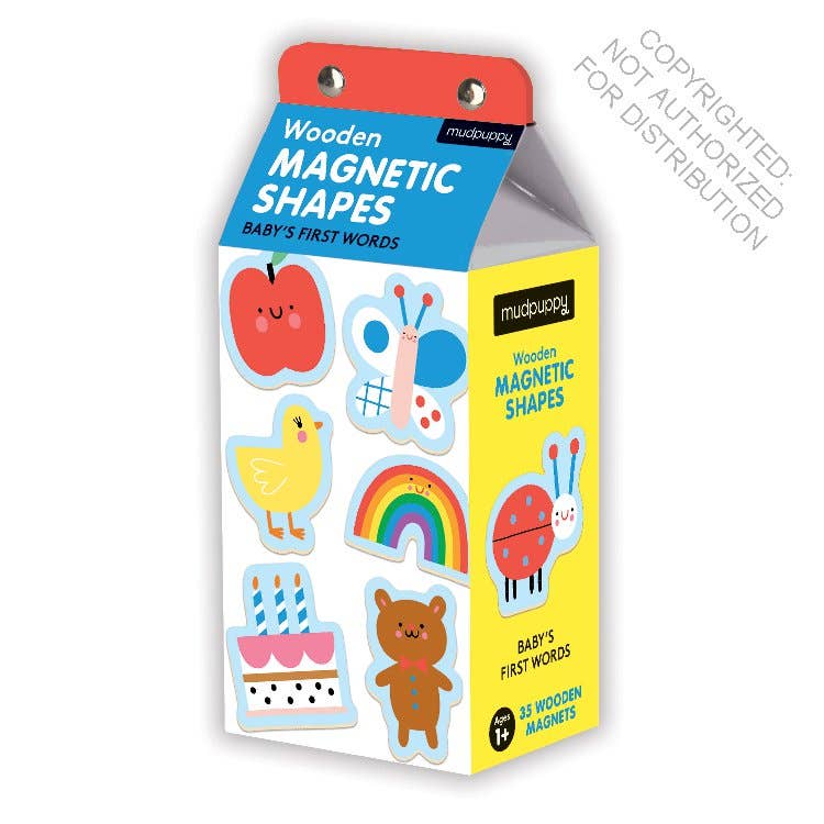 Baby’s First Words Wooden Magnetic Shapes