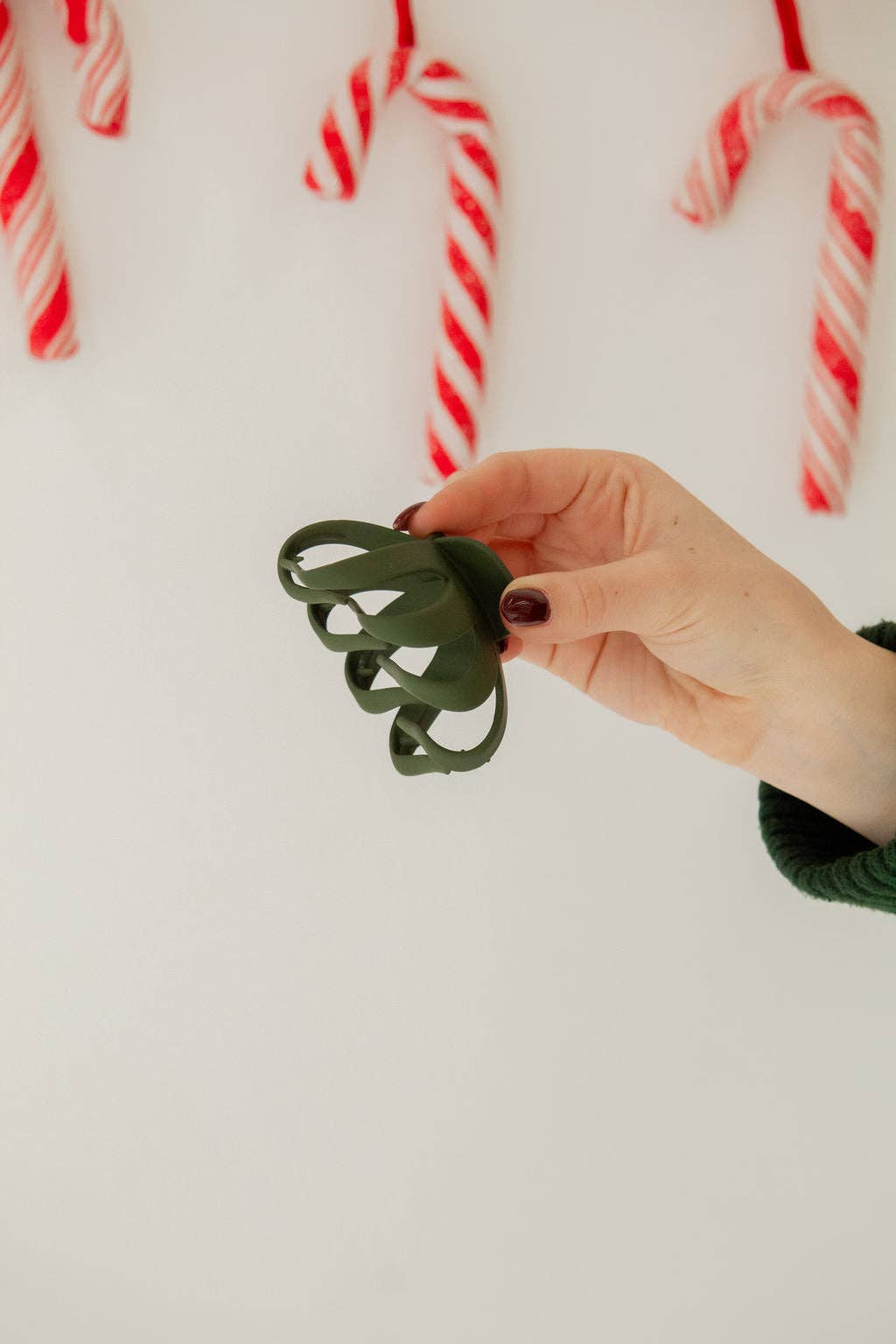 Dark Green Octopus Claw Clip