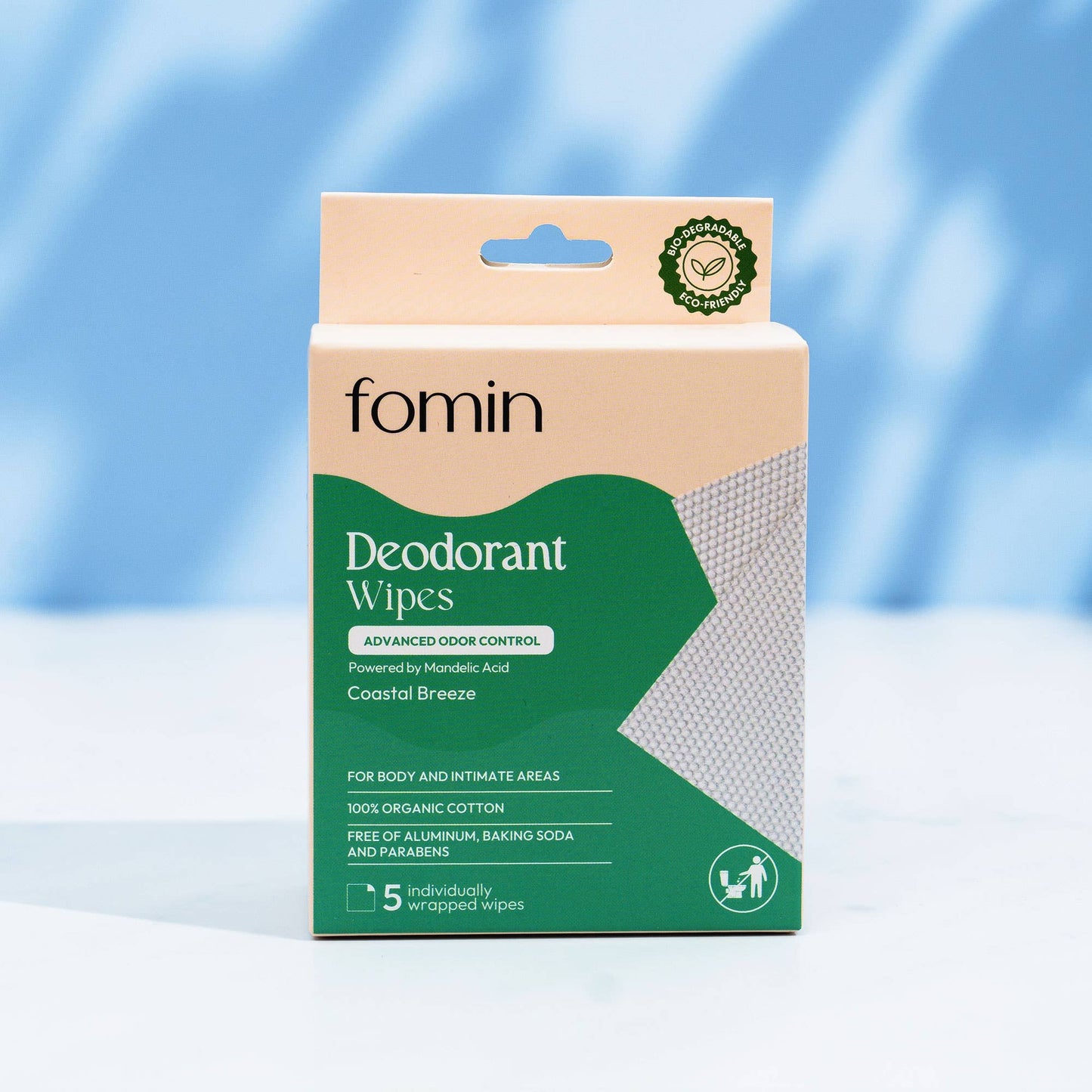 Acidified Deodorant Wipes