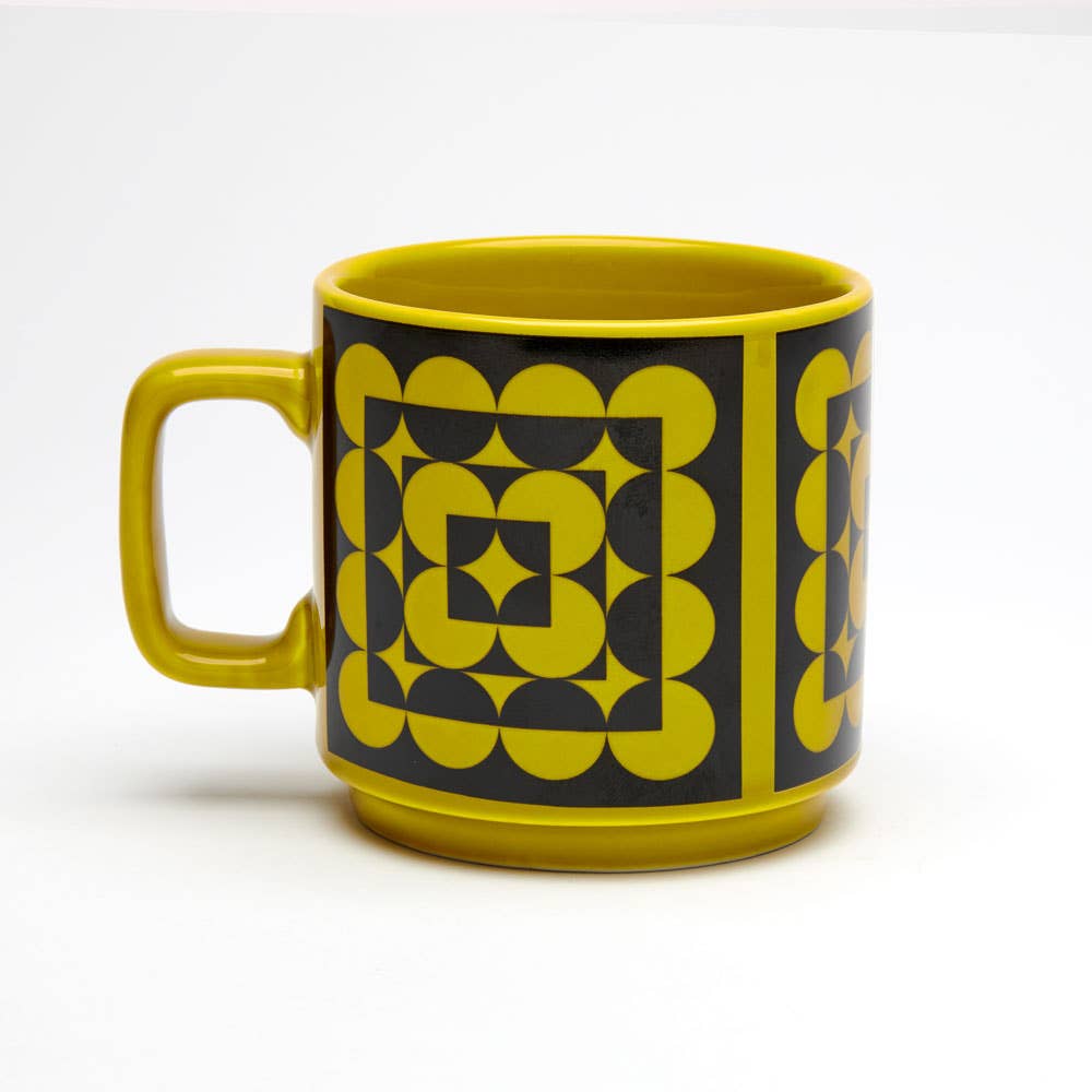 Magpie x Hornsea Mug Squarcles Chartreuse