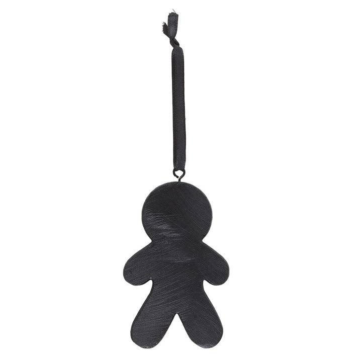 Spooky Gingerbread Man Gothic Christmas Ornament