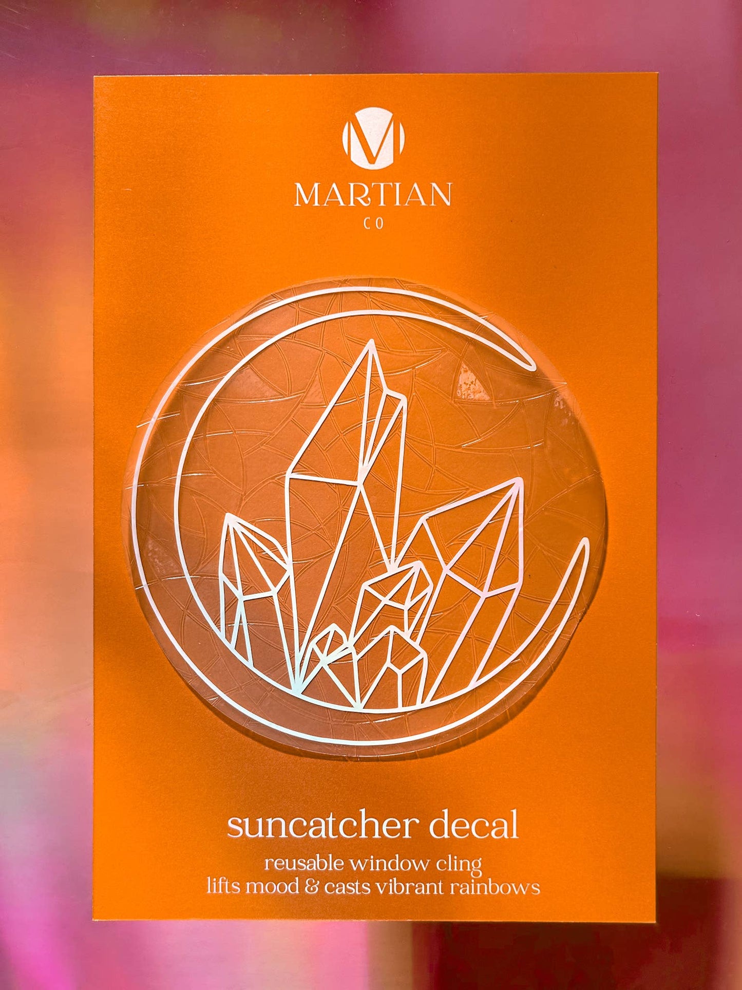 Crystal Moon Suncatcher Sticker