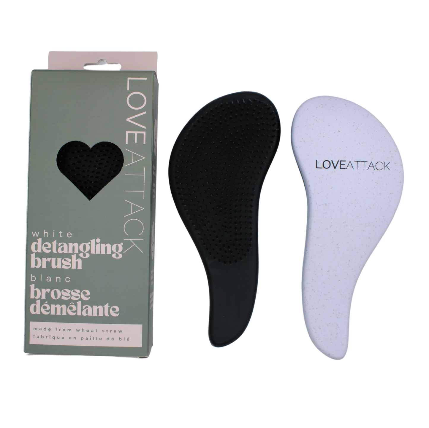 Wheat Straw Wet/Dry Detangling Hair Brush