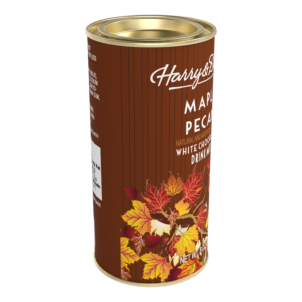 H&D® Fall Maple Pecan White Hot Chocolate (8oz Tins)