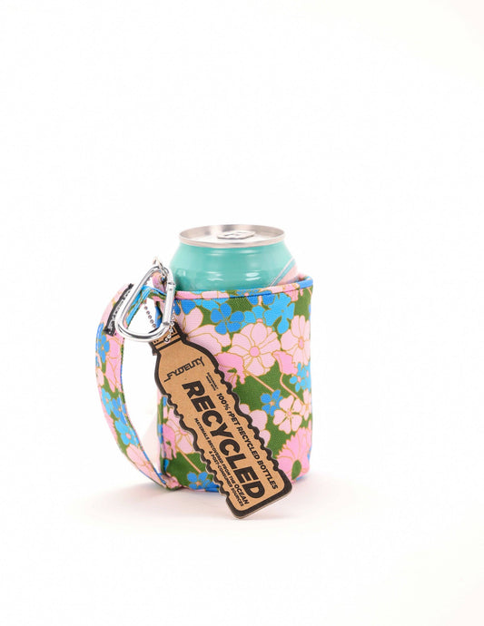 Külzee Can Handle Cooler | Recycled rPET |  Floral Pink Blue