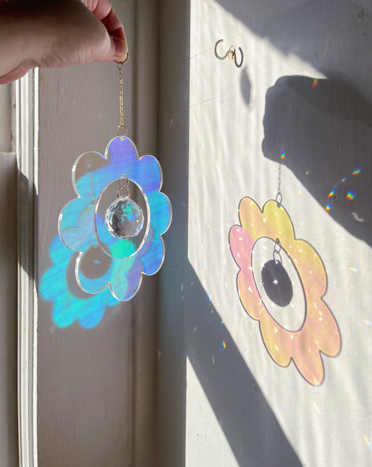Retro Flower Sun Catcher
