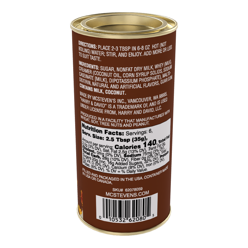 H&D® Fall Maple Pecan White Hot Chocolate (8oz Tins)