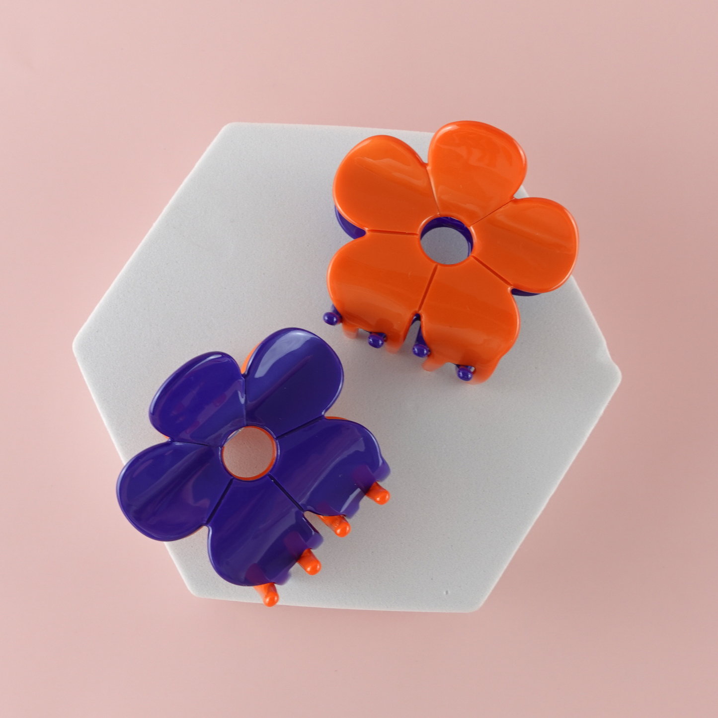 Hanami Cellulose Acetate Flower Hair Claw Clips