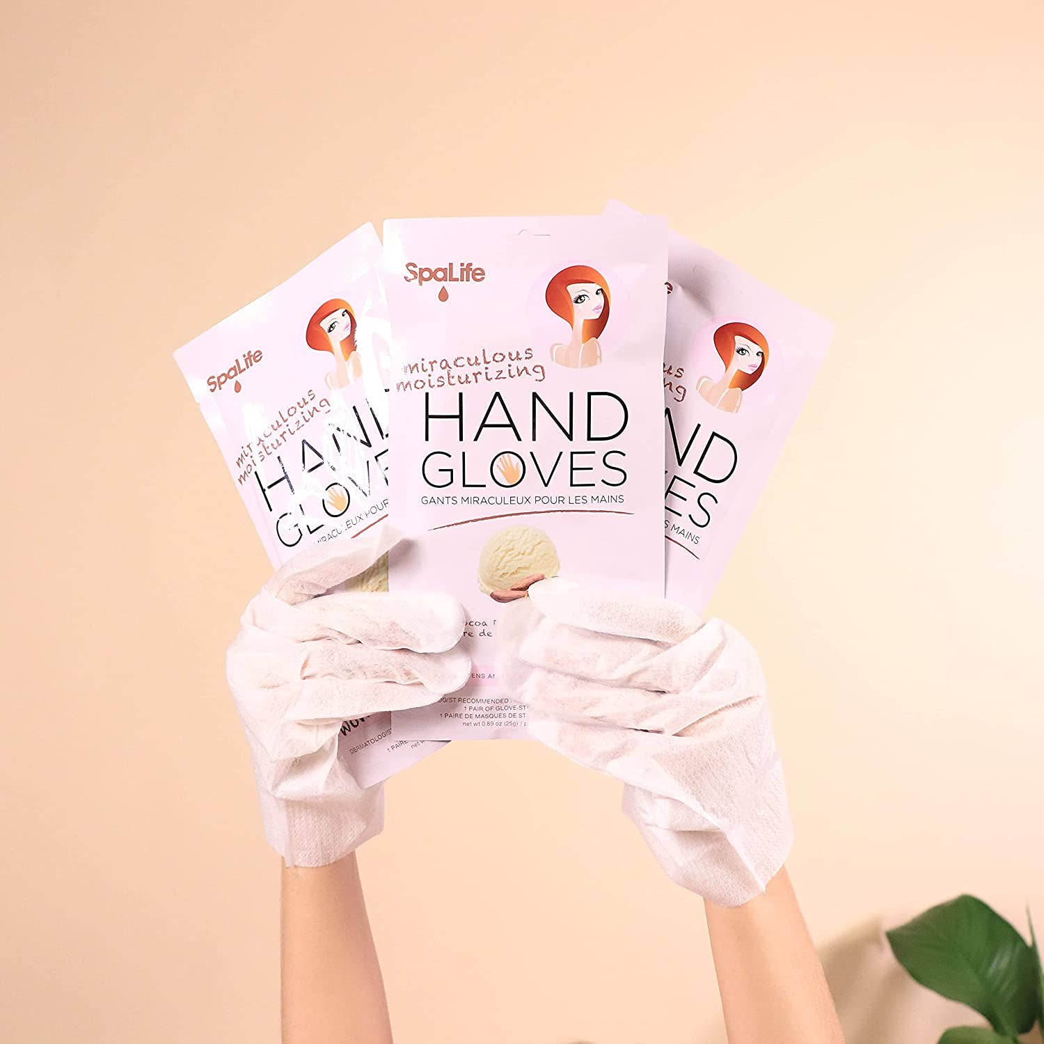 Pink Miraculous Moisturizing Hand Gloves: Single