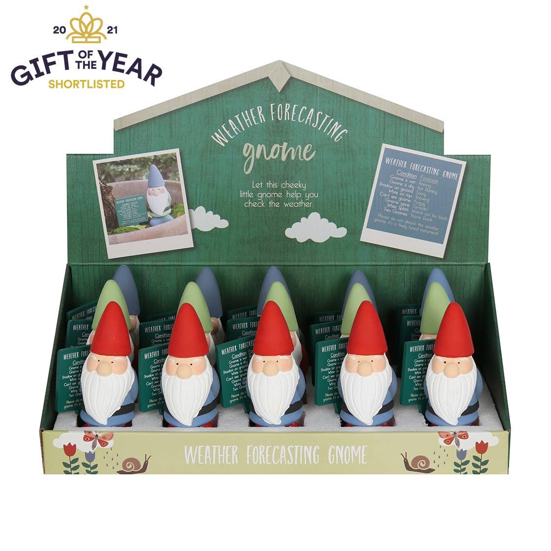 Terracotta Weather Forecasting Gnome Garden Ornament