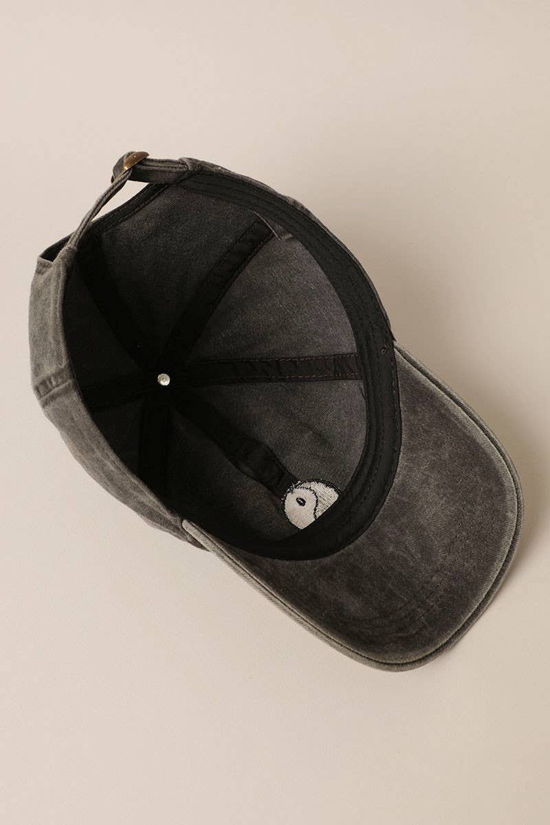 Yin Yang Embroidered Cotton Baseball Dad Cap