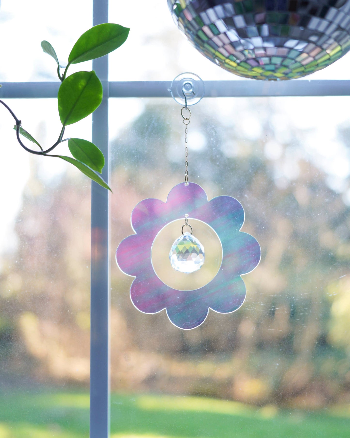 Retro Flower Sun Catcher