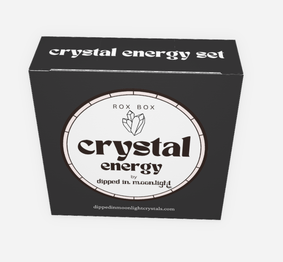 Witchy X Crystal Energy Sets - little magic crystal sets for protecting your peace, calling in love, or manifesting money