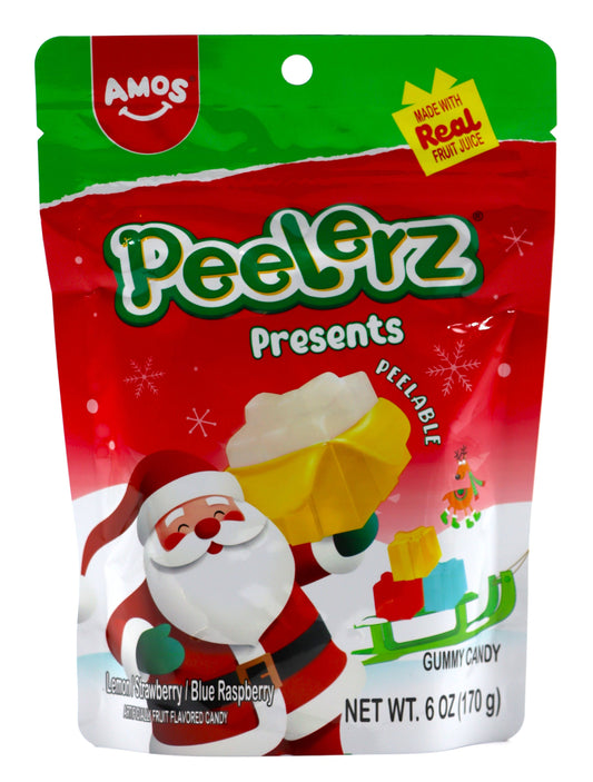 Amos Peelerz Holiday Gummy Presents, 6oz