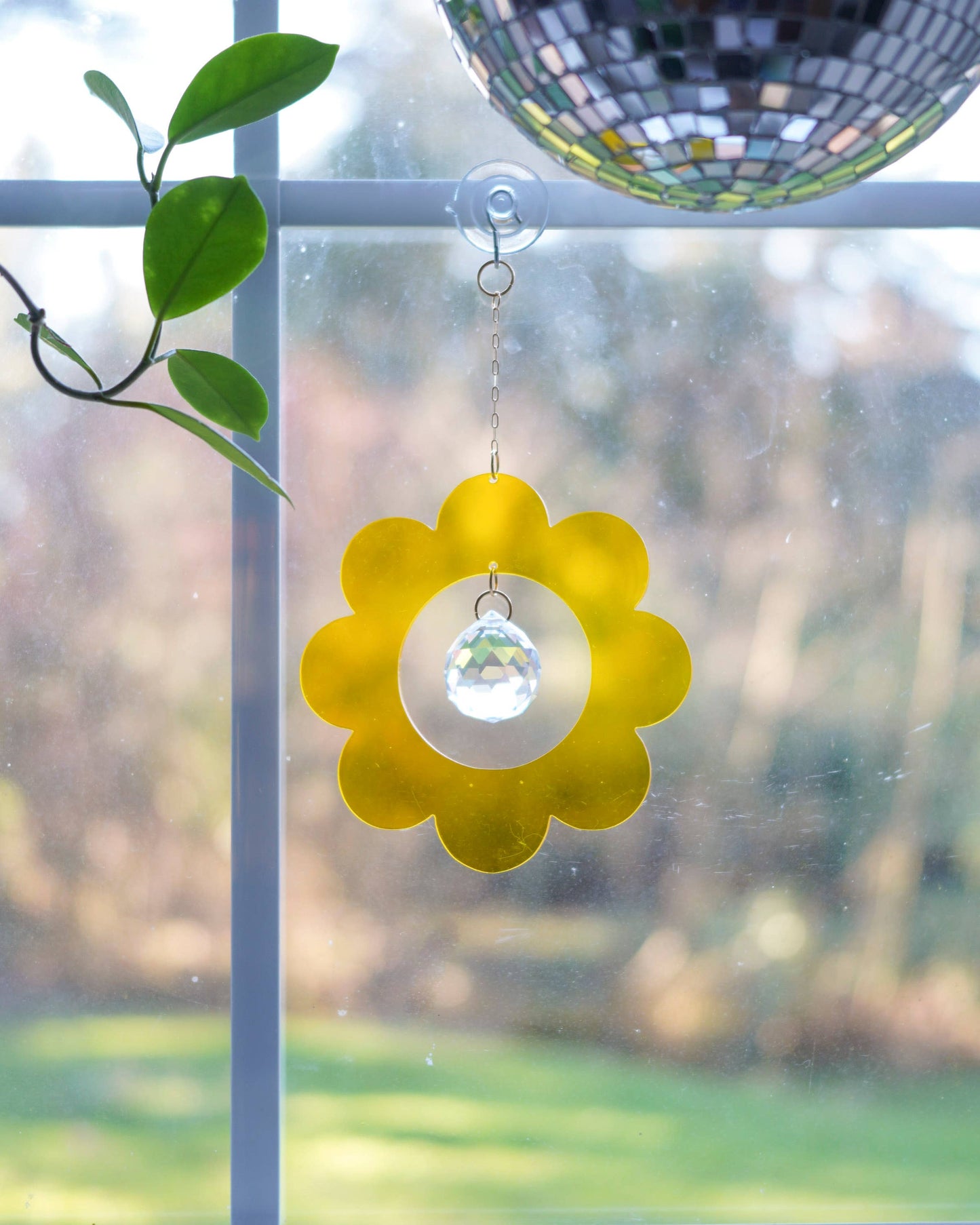 Retro Flower Sun Catcher