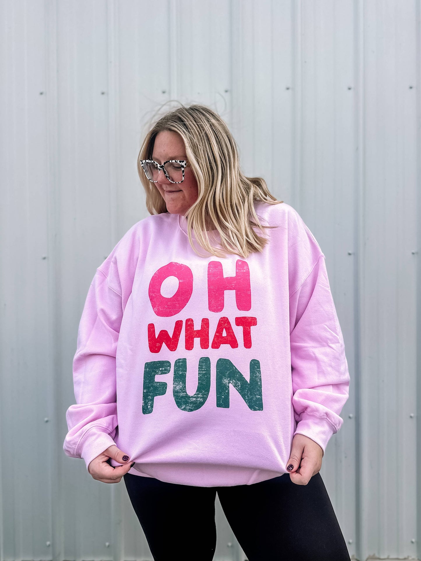 Oh What Fun Holiday Graphic Crewneck