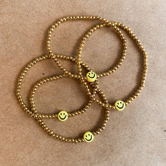 Yellow Smiley Bracelet