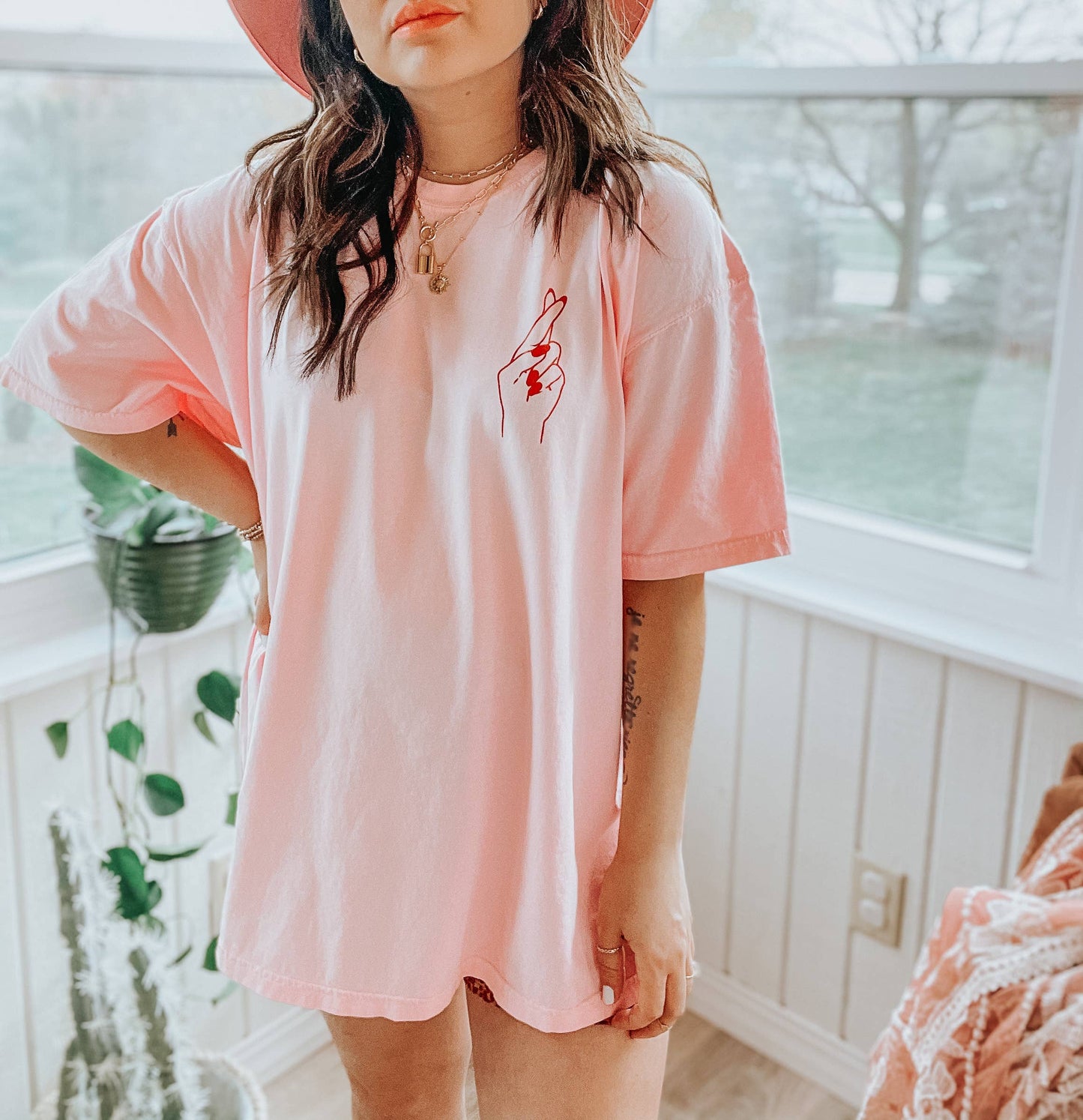 Keep on walkin Feminist women’s western graphic tee - pink