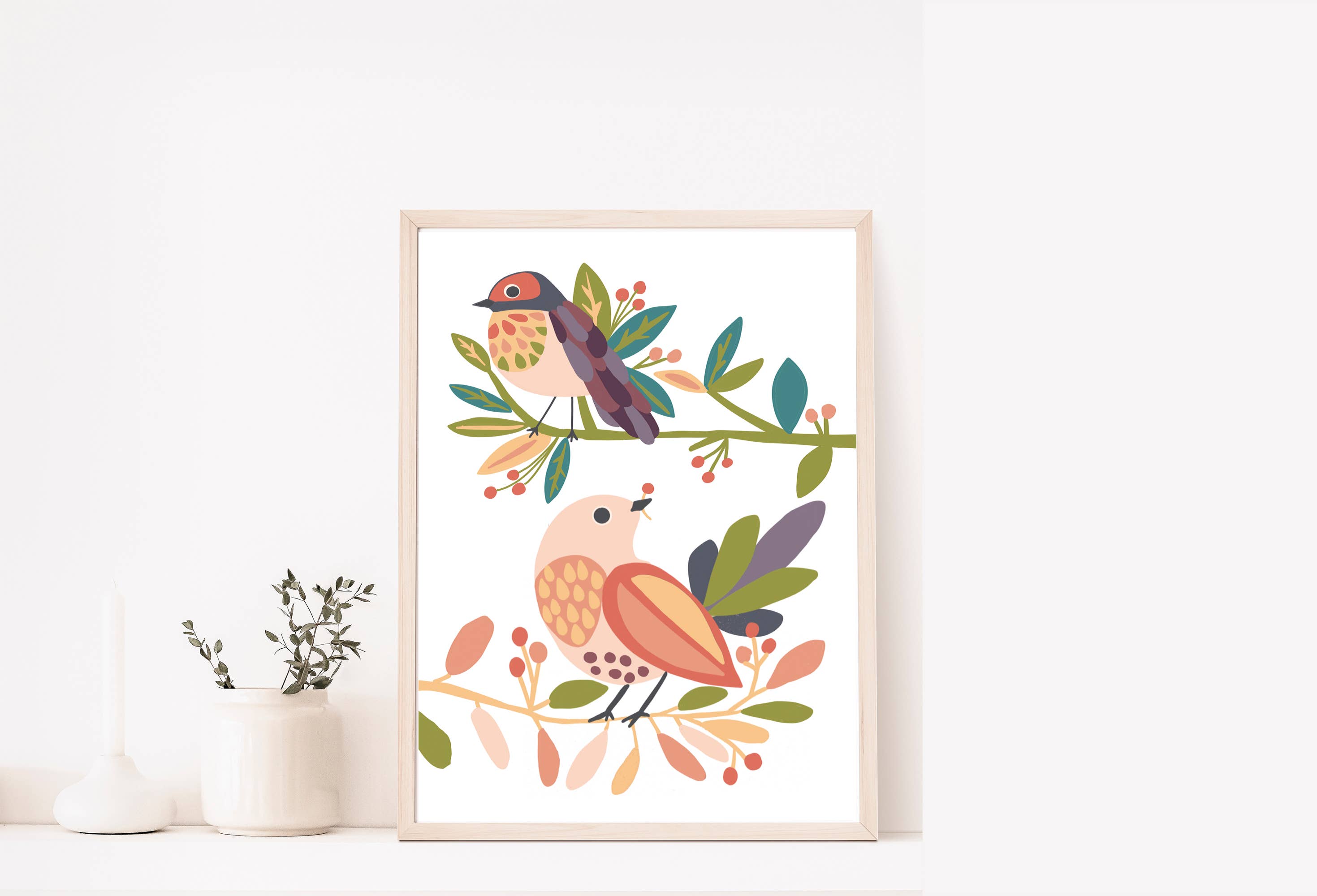 Birds on a Branch Paint by Number Kit