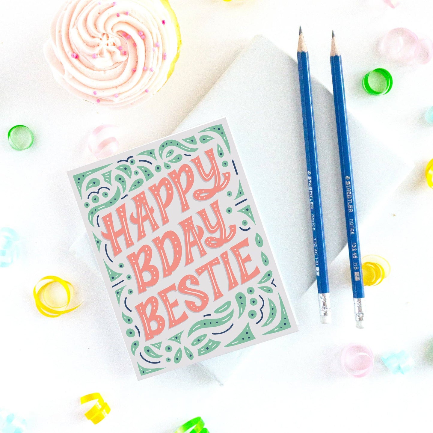 Happy Bday Bestie Birthday Card