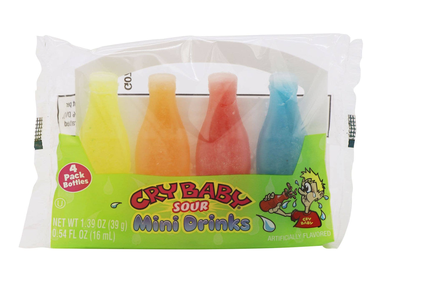 Cry Baby Candy Sour Mini Drinks 1.39oz, 18ct