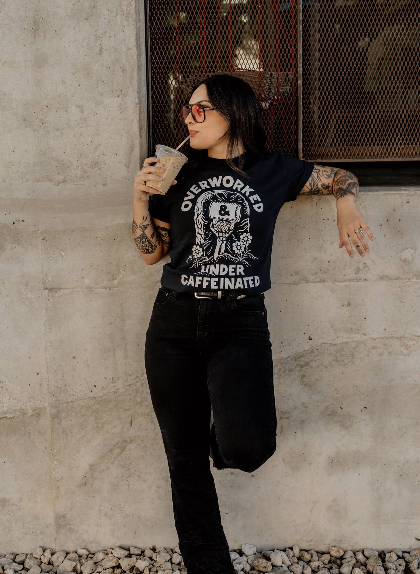 Over Worked Under Caffeinated Tee