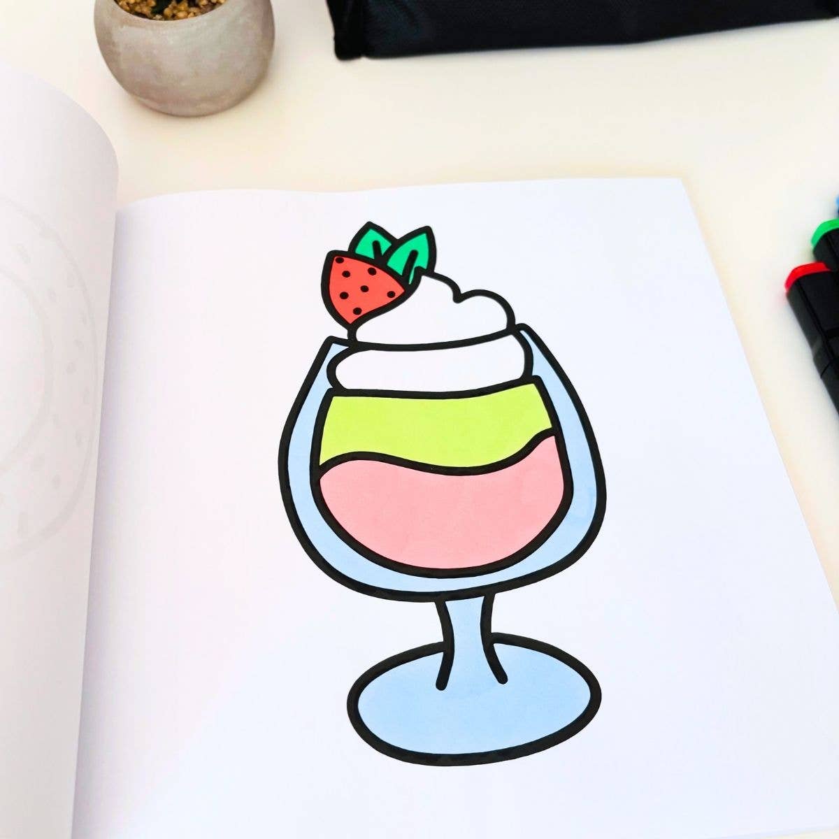 Sweet & Salty Bold & Simple Food Coloring Book