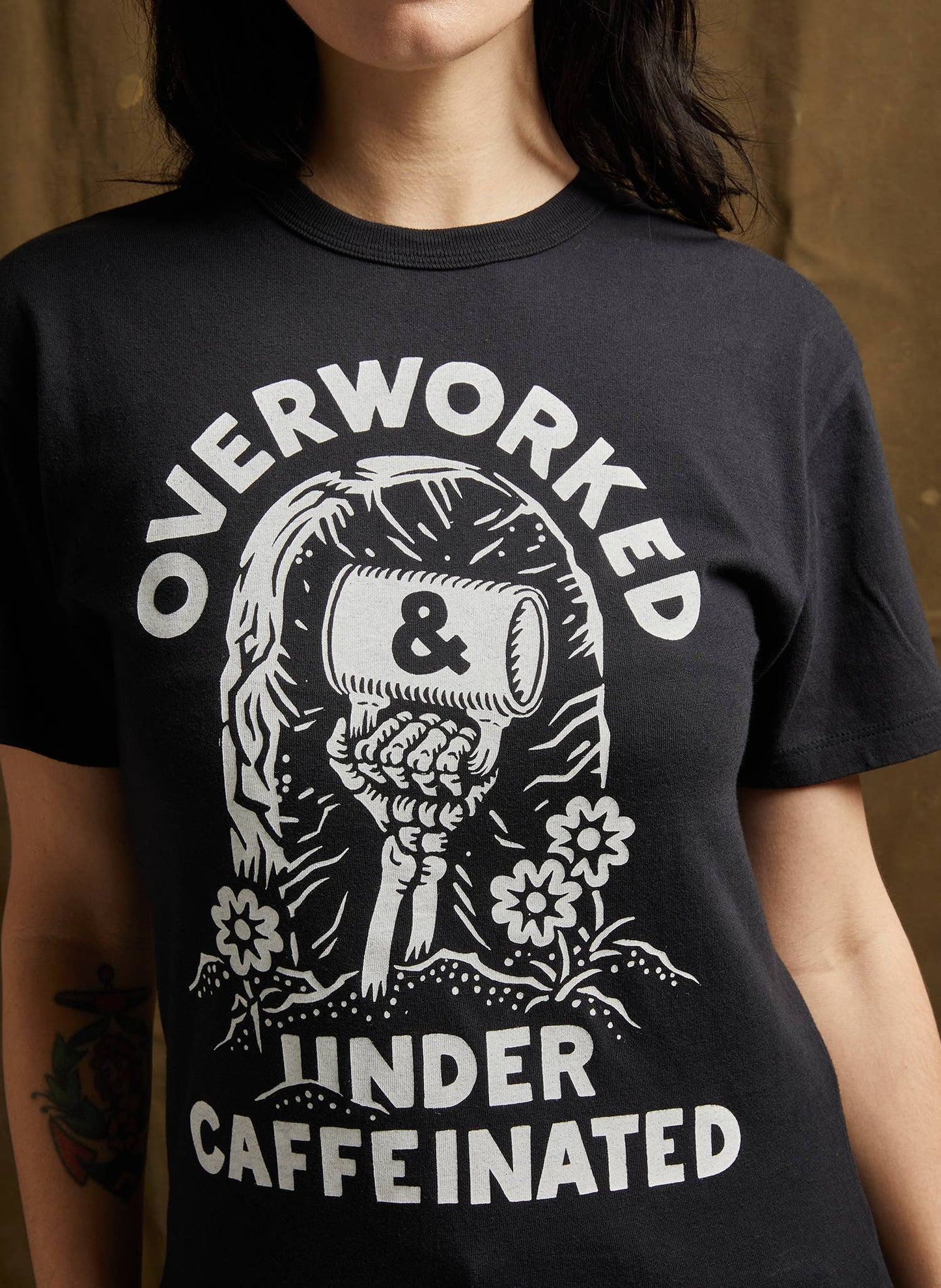 Over Worked Under Caffeinated Tee