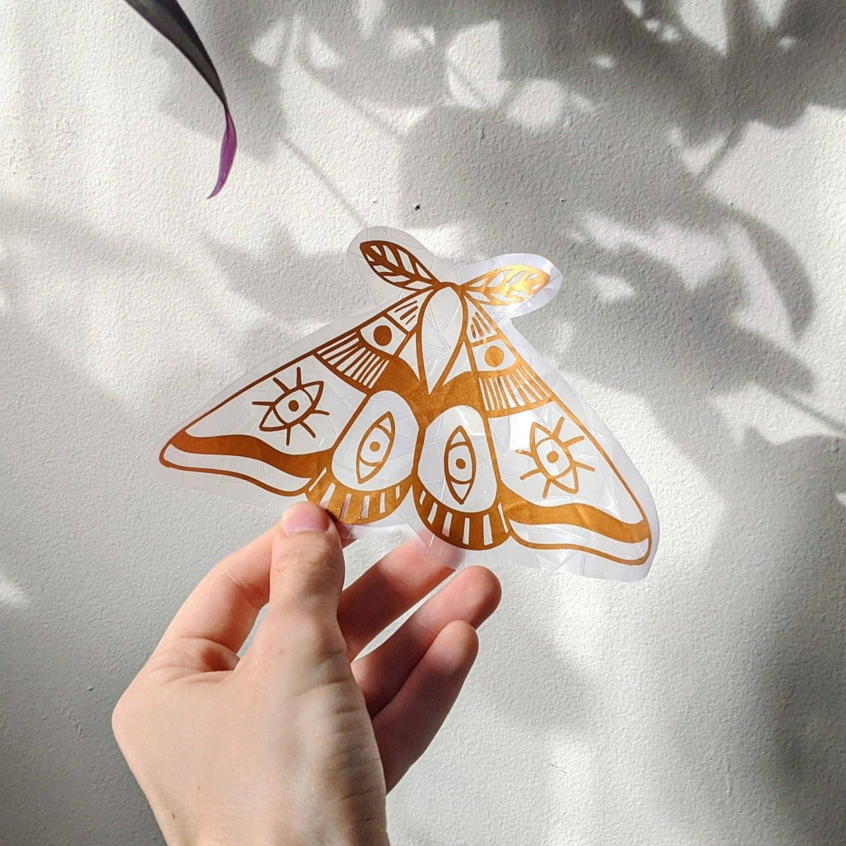 Moth Suncatcher, Rainbow Reflections, Rainbow Maker, Prismatic Window Cling, Boho Decor, Gift for outdoorsy friend