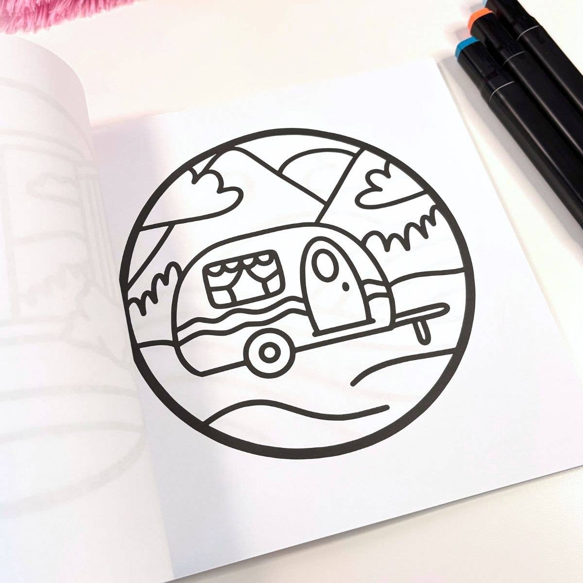 Calming Scence Bold & Simple Coloring Book