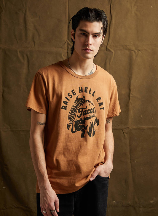 Raise Hell Eat Tacos Unisex Tee