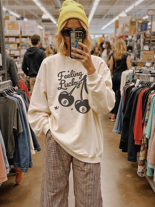 FEELING LUCKY CREWNECK PULLOVER